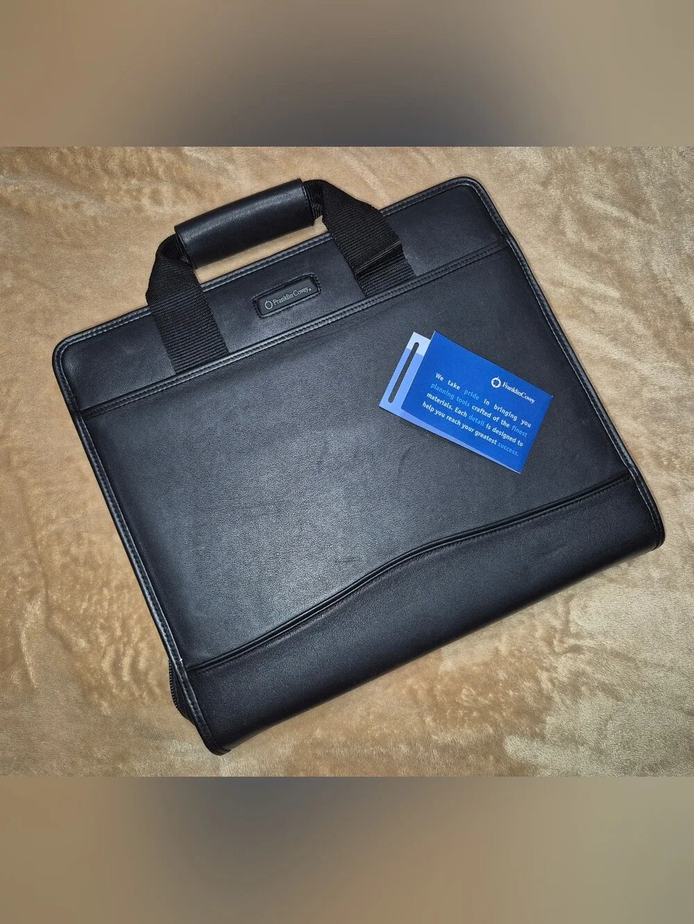 🔥New! Franklin Covey Premium Full-Grain Nappa Leather Universal PC Tablet Case